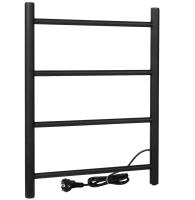 Полотенцесушитель электрический Vimarr Kaskad Sigma LNK-SVMRKe56BM 500х600 лесенка, черный матовый (муар)