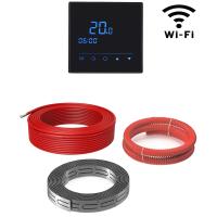 Греющий кабель (секция нагревательная) Vimarr L 541L850KS46-220B-M1-53 46м 828 Вт (4,25-5,67 м2) с черным WiFi программируемым сенсорным терморегулятором