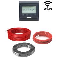 Греющий кабель (секция нагревательная) Vimarr L 541L600KS32.5-220B-M1-32 32,5м 585 Вт (3-4 м2) с черным WiFi программируемым терморегулятором