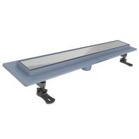 Трап линейный (душевой лоток) Vimarr G-2 516G247001050 700 мм с вертикальным выходом D50 мм, с решеткой под плитку (перевертыш)