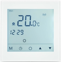 540TM1059-1051 Терморегулятор Vimarr (белый) WIFI сенсорный программируемый с ЖК дисплеем и двумя датчиками/до 3,5 кВт (встраиваемый) 540TM1059-1051