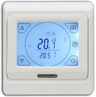 540TM91.716-1021 Терморегулятор Vimarr (белый) сенсорный программируемый с ЖК дисплеем и двумя датчиками/до3,5 кВт (встраиваемый) 540TM91.716-1021