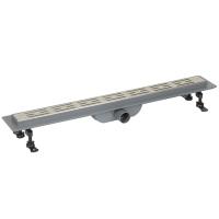 Трап для душа линейный (душевой лоток) Vimarr B-1 516B135001040 500 мм с горизонтальным выходом D40/50 мм, с решеткой хром