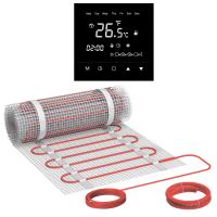 Теплый пол Vimarr L 540L75KM0.5-M1-23 0.5 м2 75 Вт с черным зеркальным программируемым сенсорным терморегулятоом