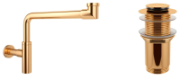 Набор 2 в 1 Vimarr Drainage 5180084002, сифон для раковины, донный клапан без перелива, золото