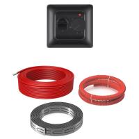 Греющий кабель (секция нагревательная) Vimarr L 541L500KS28-220B-M1-02 28м 504 Вт (2,5-3,33 м2) с черным механическим терморегулятором