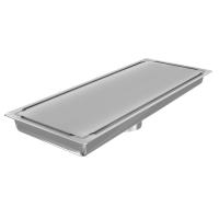 Трап душевой Vimarr H-2 514H243111050 30х12 см из нержавеющей стали, с вертикальным выходом D50 мм, решетка под плитку