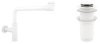 Набор 2 в 1 Vimarr Drainage 5180082002, сифон для раковины, донный клапан без перелива, матовый белый