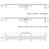 Трап линейный (душевой лоток) Vimarr B.0 517B37001050 700 мм с горизонтальным выходом D50 мм, с решеткой хром