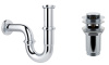 Набор 2 в 1 Vimarr Drainage 5180021001, сифон для раковины, донный клапан с переливом, хром